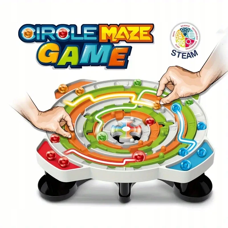 Ramiz Kulki W Labiryncie Gra Planszowa Kołowy Labirynt Circle Maze Game Z Kulką