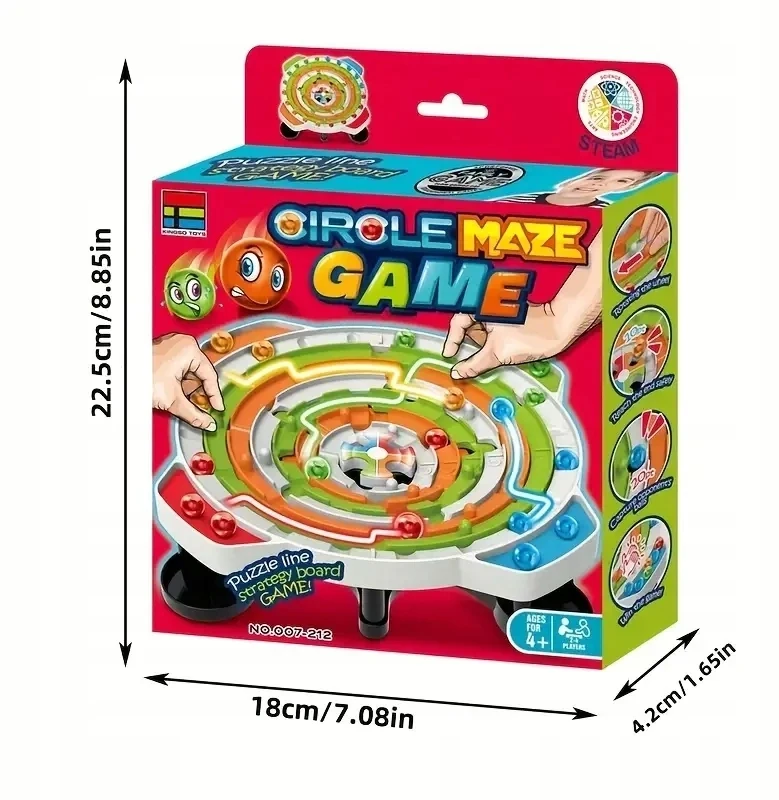 Ramiz Kulki W Labiryncie Gra Planszowa Kołowy Labirynt Circle Maze Game Z Kulką