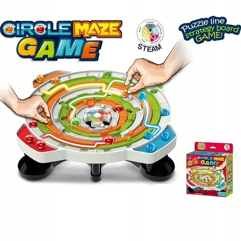 Ramiz Kulki W Labiryncie Gra Planszowa Kołowy Labirynt Circle Maze Game Z Kulką