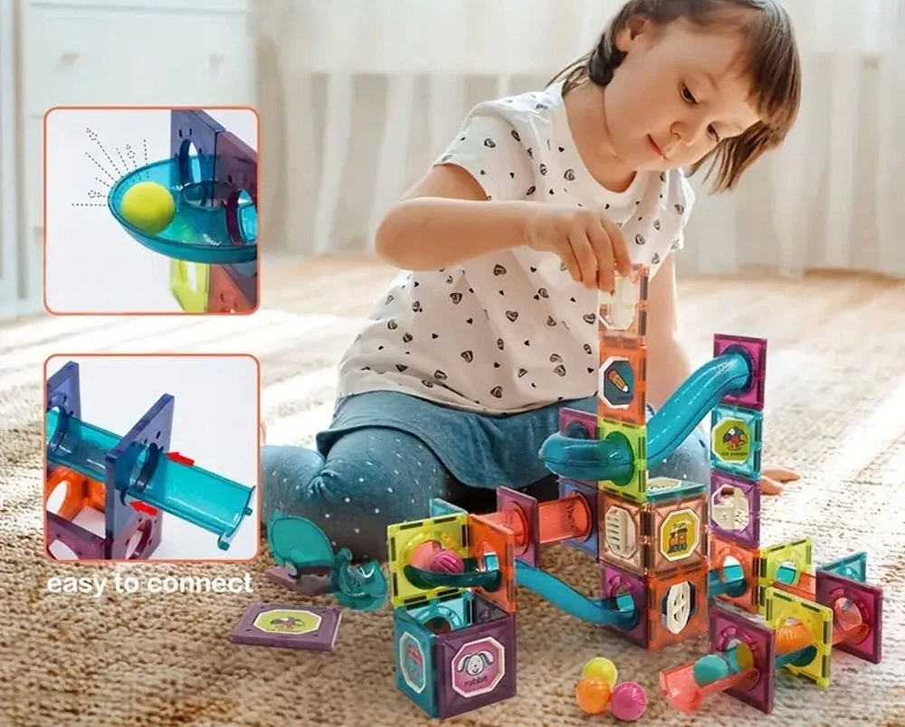 Ramiz MAGNETINIŲ KONSTRUKCINIŲ BLAKŲ MAGNETINIŲ BLOKŲ RINKINYS RUTULIŲ TAKAS