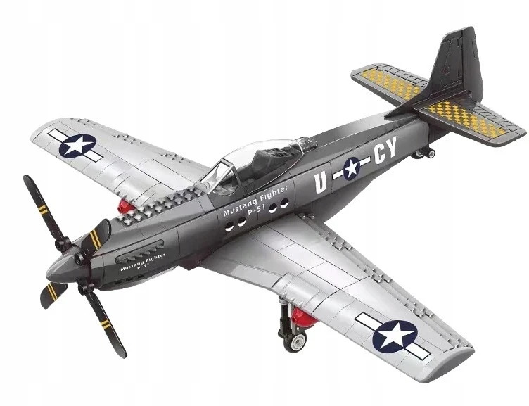 Ramiz MUSTANG FIGHTER P-51 KARINIO LĖKTUVO KONSTRUKCIJOS KLAKAI DIDELIAI