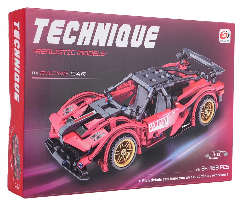 Ramiz Konstruktorius Raudonas sportinis automobilis 482 el.