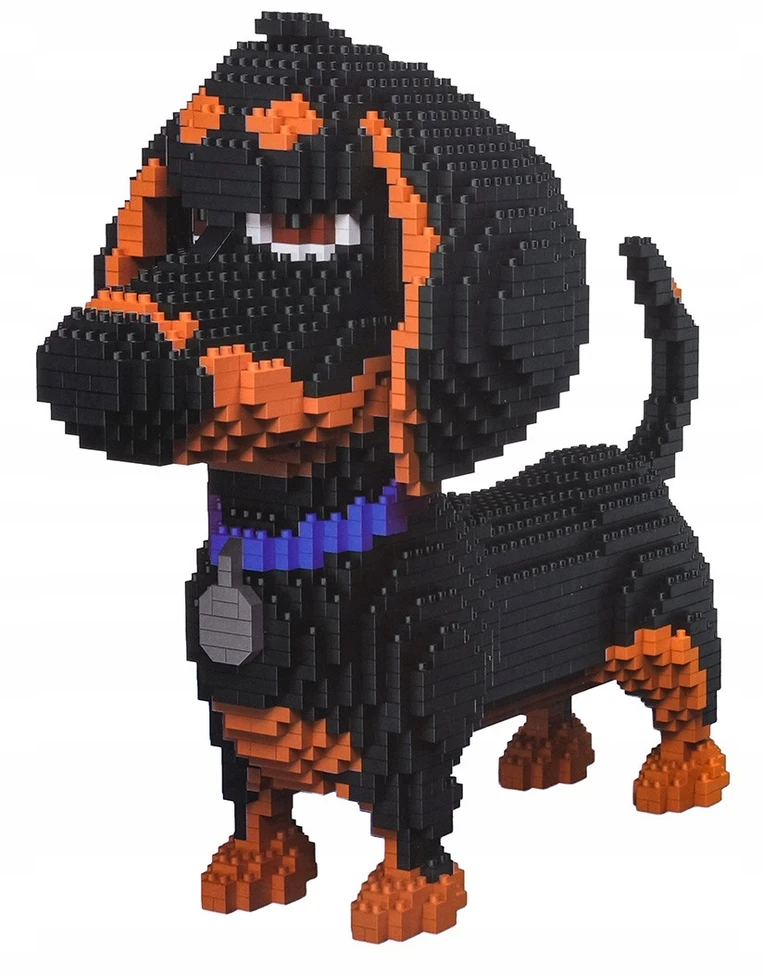 Ramiz techniniai statybiniai blokai DOG DACHSHUNDER 1930 el. MINI BLOKŲ RINKINYS