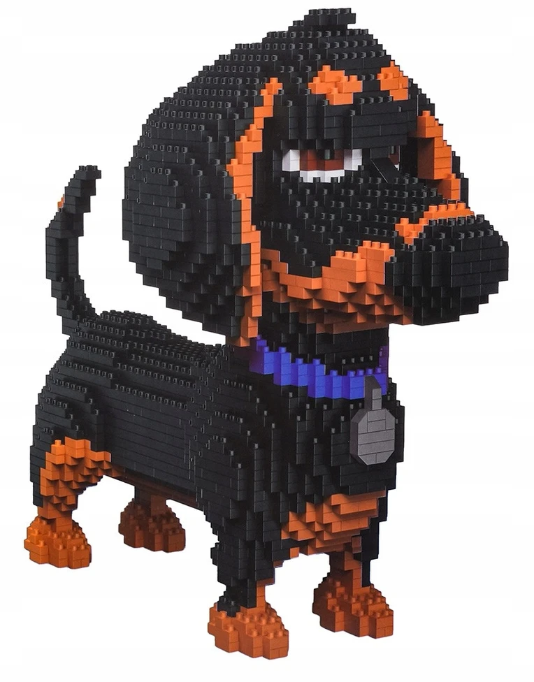 Ramiz techniniai statybiniai blokai DOG DACHSHUNDER 1930 el. MINI BLOKŲ RINKINYS