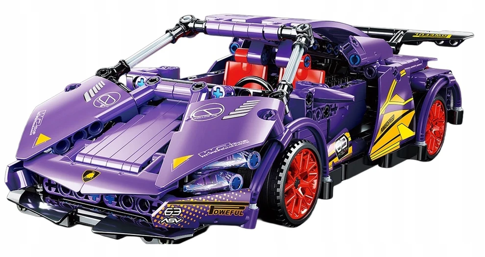 Ramiz Konstruktorius Violetinis sportinis automobilis 470 el.