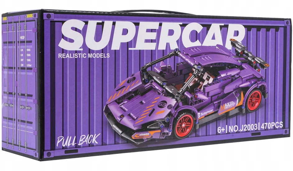 Ramiz Konstruktorius Violetinis sportinis automobilis 470 el.