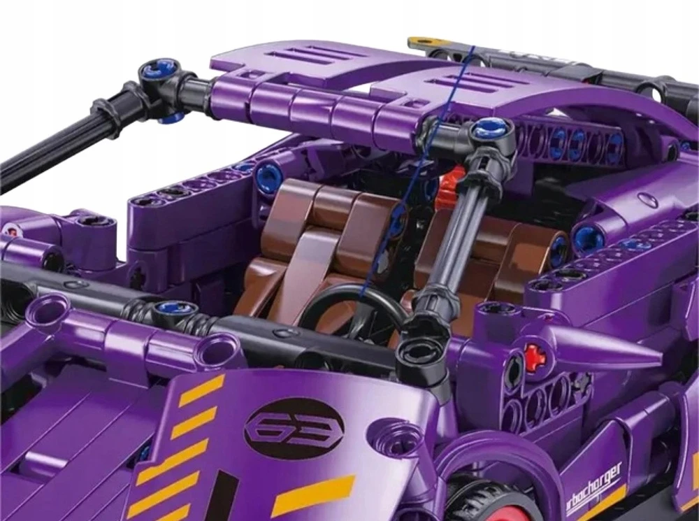 Ramiz Konstruktorius Violetinis sportinis automobilis 470 el.