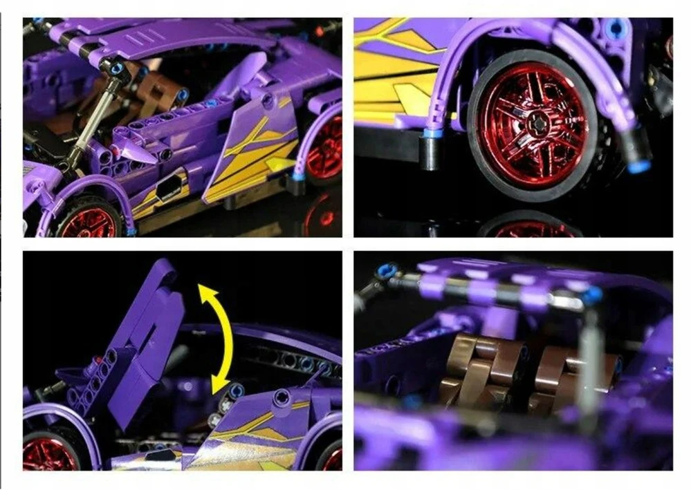 Ramiz Konstruktorius Violetinis sportinis automobilis 470 el.