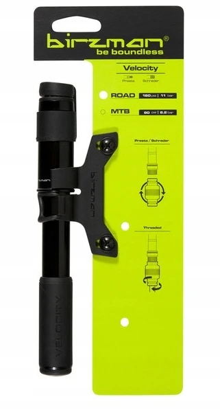 Lezyne Rankinė pompa Birzman Velocity Road 160psi 11bar CNC juoda