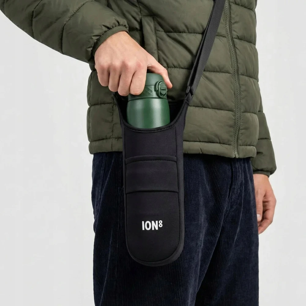 RANKINĖS KREPŠĖS DĖKLĖS DANTELĖS BUTELIO KREPIŠKAS THERMOS juodas ION8