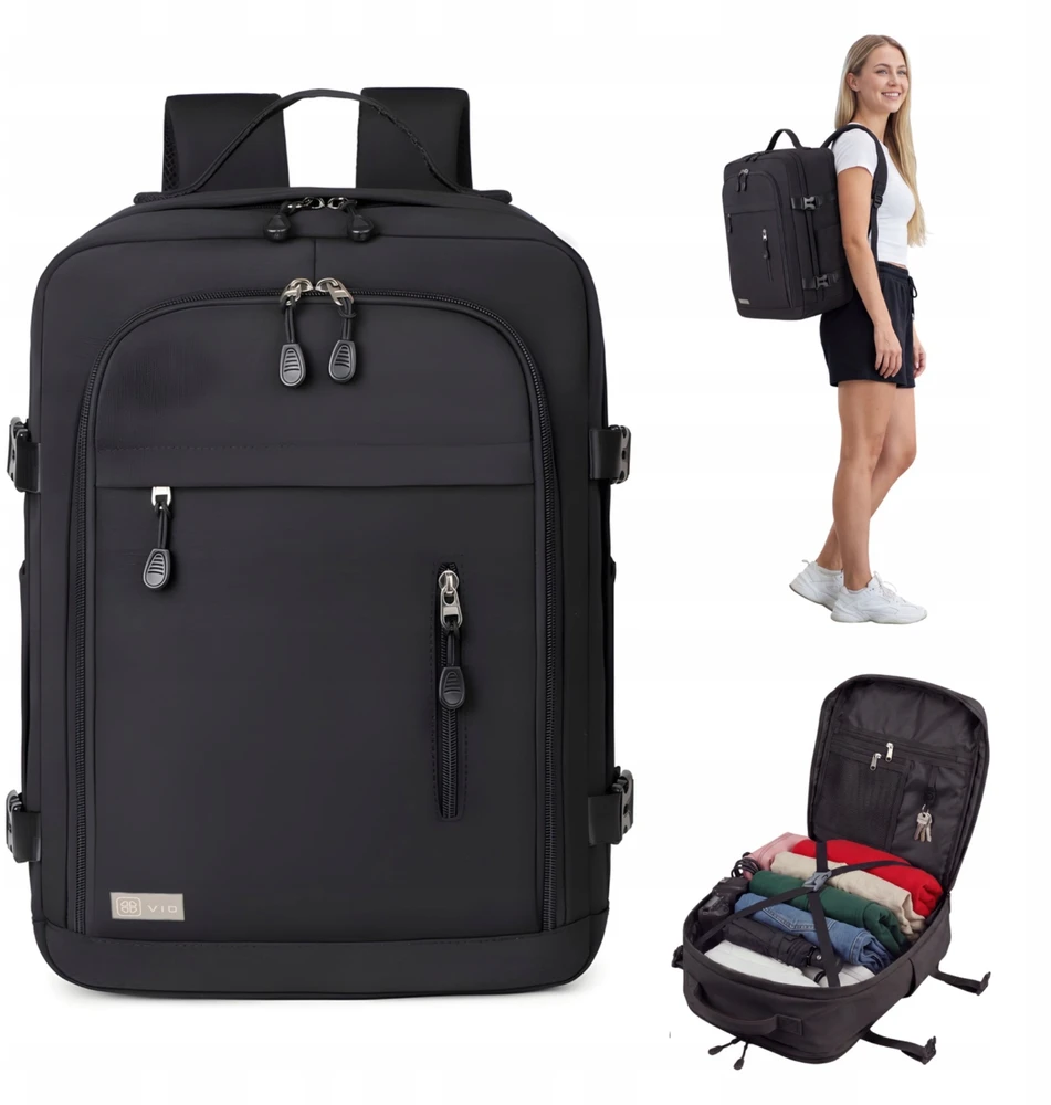 Rankinis bagažas kuprinė VIO V38725 24l juoda