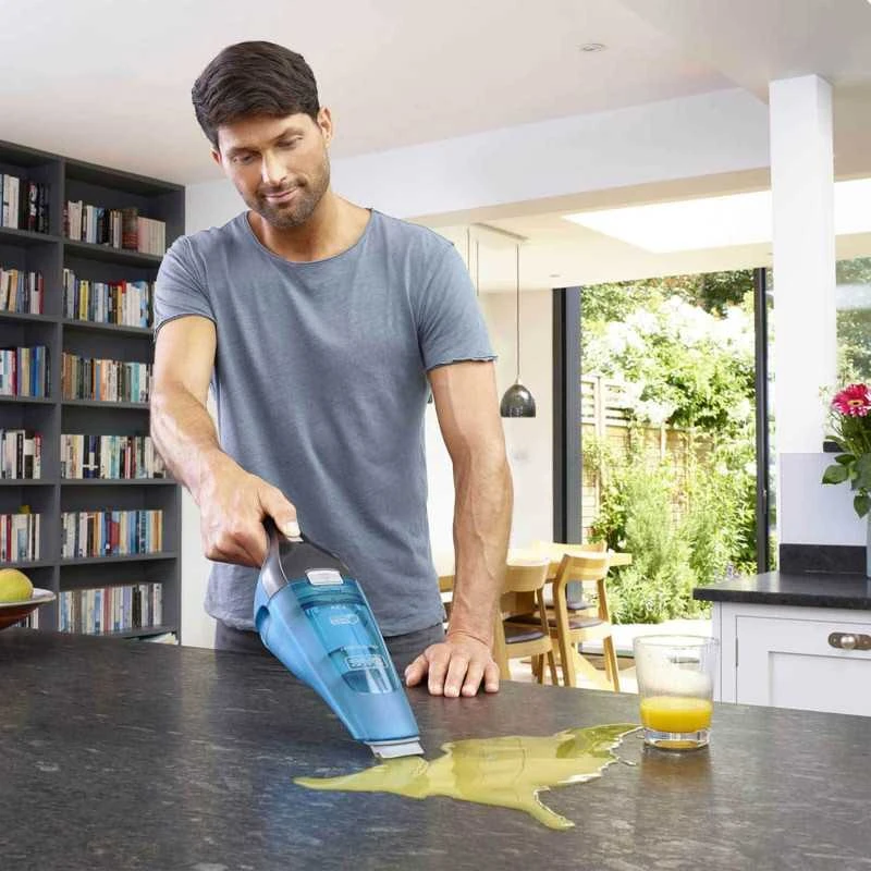 Black & Decker Cikloninis rankinis dulkių siurblys WDC215WA 0,38 L 65 dB 15W Mėlynas