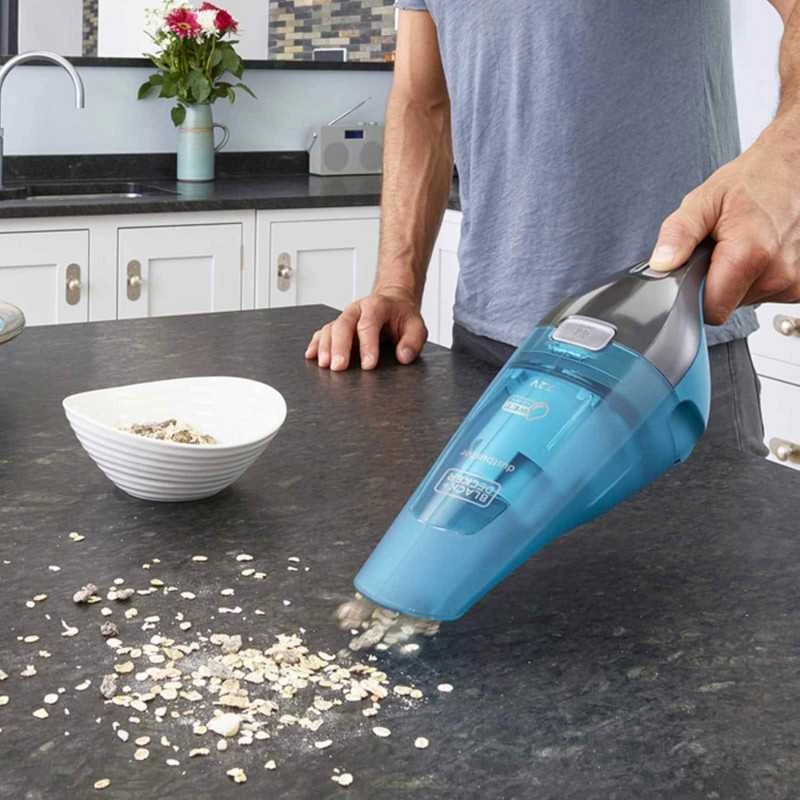 Black & Decker Cikloninis rankinis dulkių siurblys WDC215WA 0,38 L 65 dB 15W Mėlynas