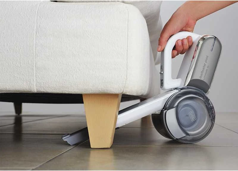 Dulkių siurblys Black & Decker Juodas & Decker Vacuum cleaner bagless, handheld Juodas & Decker Pivot PV1820L-QW (35W, baltos spalvos)