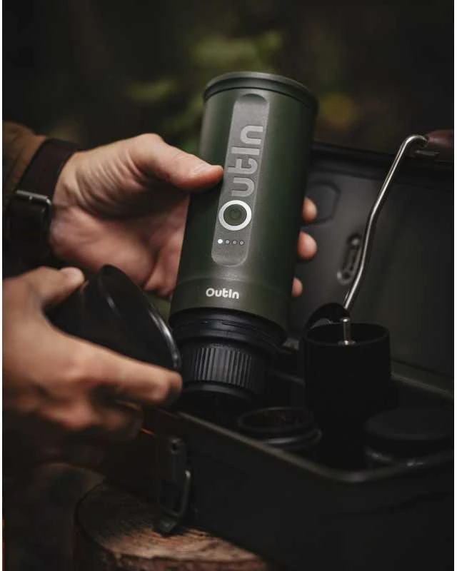 Outin Nano 7500mAh nešiojamasis kavos virimo aparatas - žalias