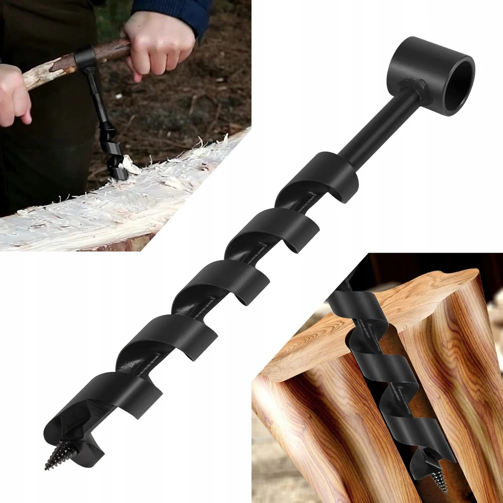 Rankinis grąžtas Švediškas žibintuvėlis Sraigtas Bushcraft Survival 40 cm