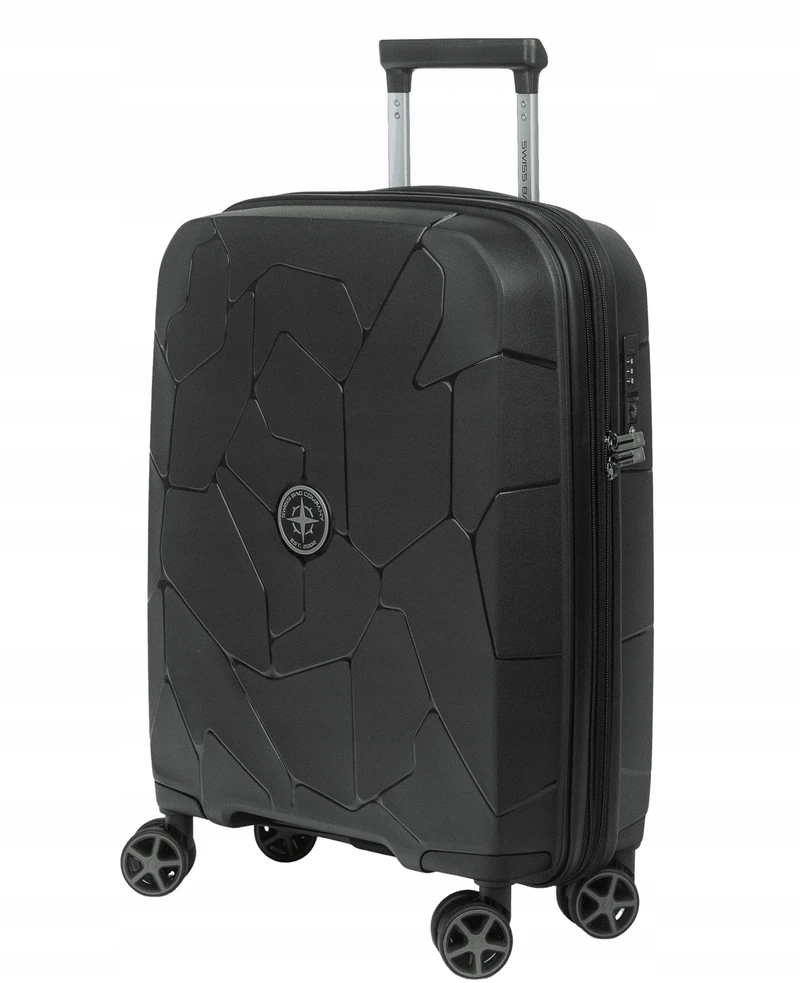 Rankinis lagaminas SwissBags Lava 55 cm juodas