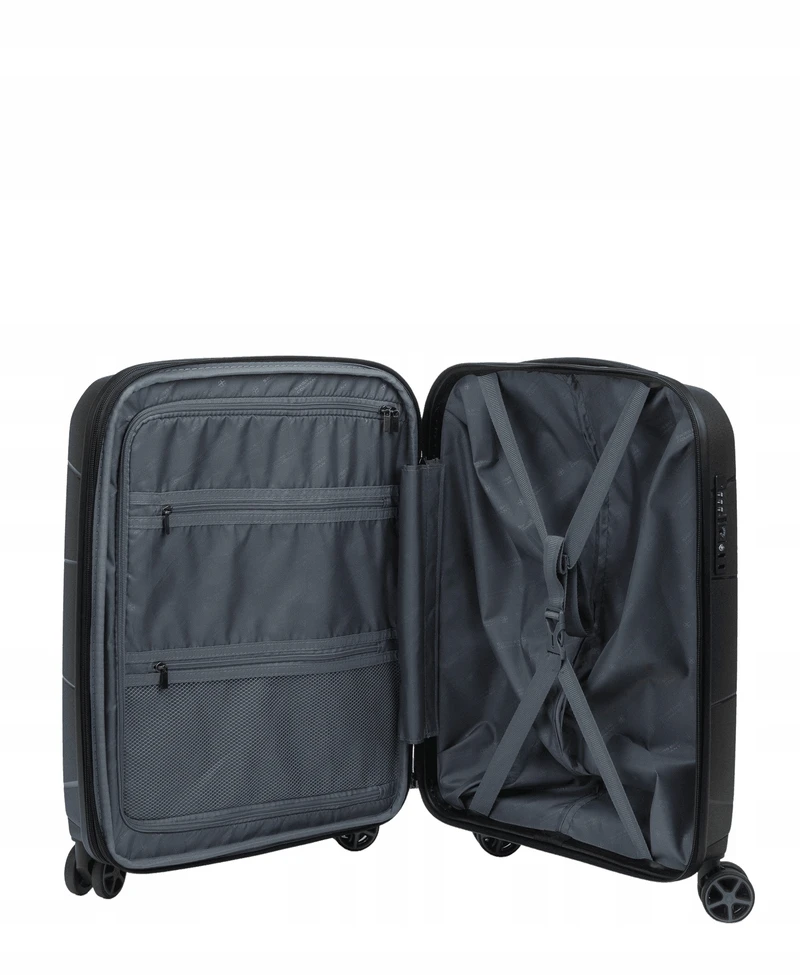 Rankinis lagaminas SwissBags Lava 55 cm juodas