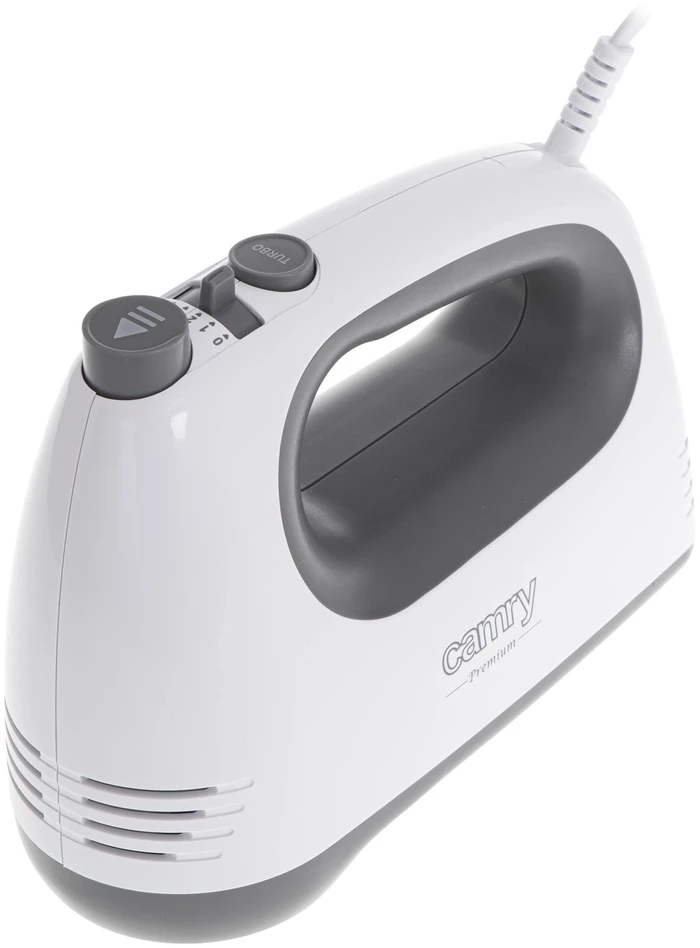 Rankinis maišytuvas 750W, 5 greičiai, Turbo, lėtas paleidimas, maišyklės 21cm Camry CR 4220w