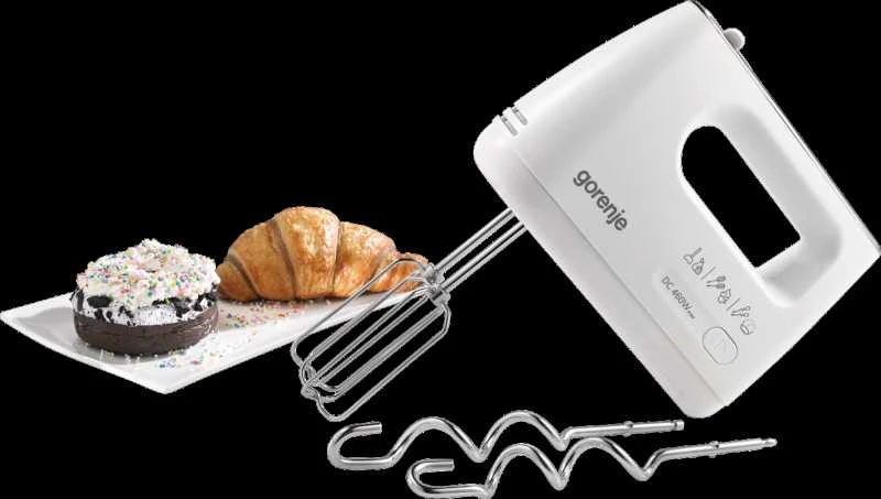 Plakiklis Gorenje | Hand Mixer | M460CDC | Hand Mixer | 460 W | Greičių skaičius 5 | Turbo mode | Baltas