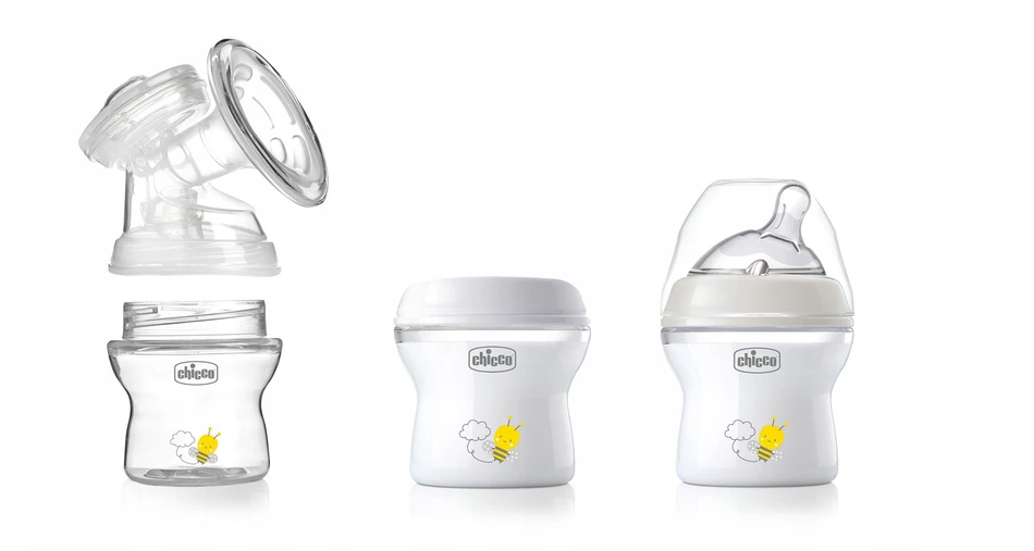 Rankinis pientraukis Chicco Natural Feeling + 60 liemenėlės įklotų