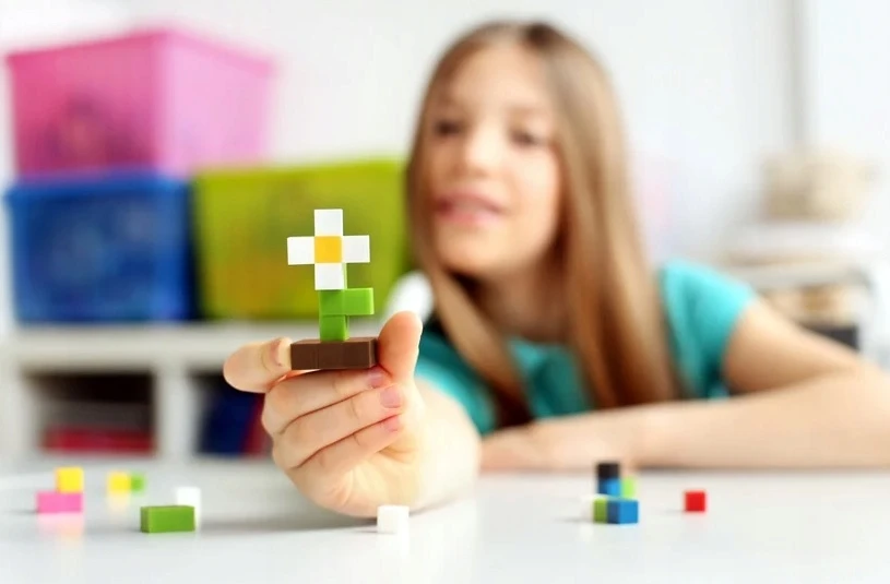Rankų sukimo žaislas - fidget kubas - Pixio Klocki antistresinis žaislas SURPRISE | Siurprizų serija |