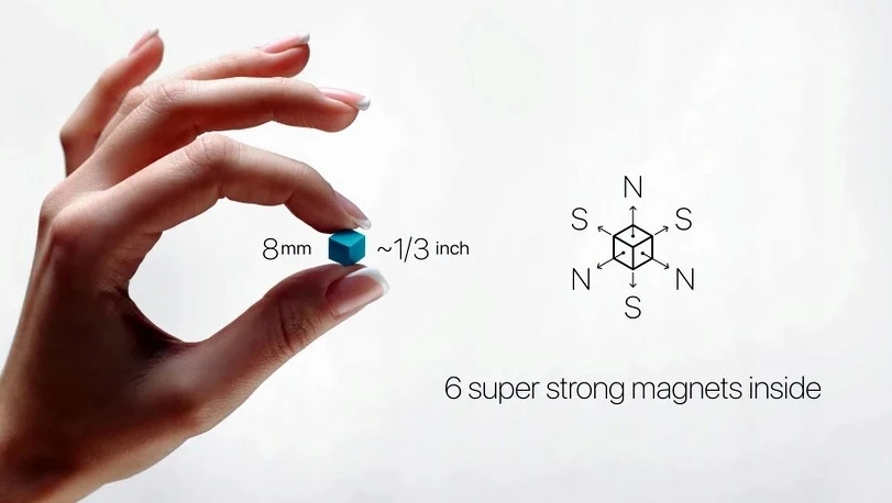 Rankų sukimo žaislas - fidget kubas - Pixio Klocki antistresinis žaislas SURPRISE | Siurprizų serija |