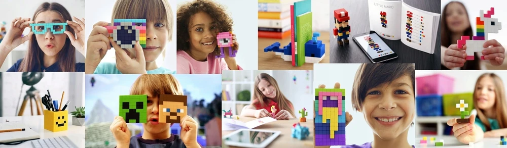 Rankų sukimo žaislas - fidget kubas - Pixio Klocki antistresinis žaislas SURPRISE | Siurprizų serija |