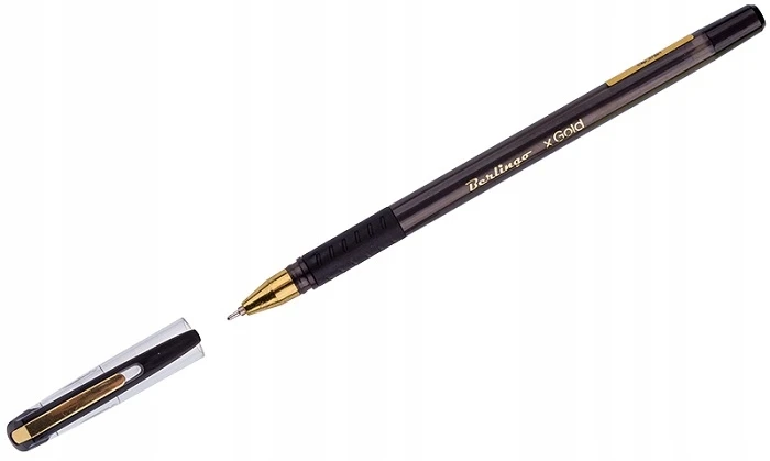 Rašiklis Berlingo XGOLD, juodos spalvos, 0.7mm, 12 vnt.