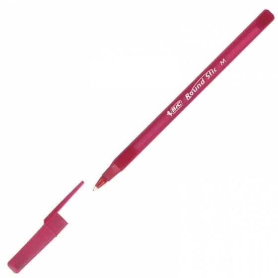 Rašiklis Bic Round Stic, raudonas, 1 vnt.