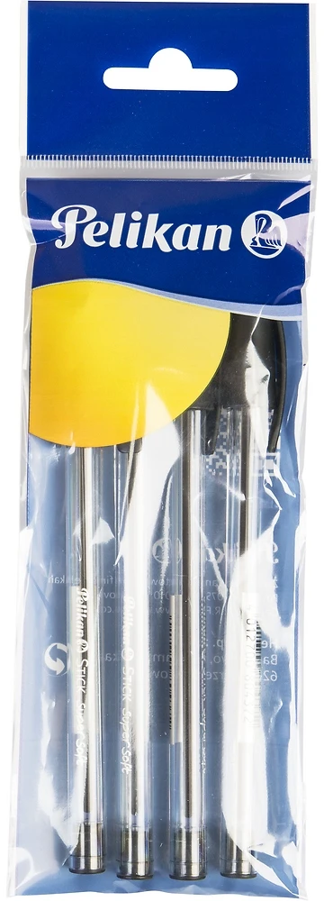 Rašiklis Pelikan Stick Super Soft, 4 vnt.