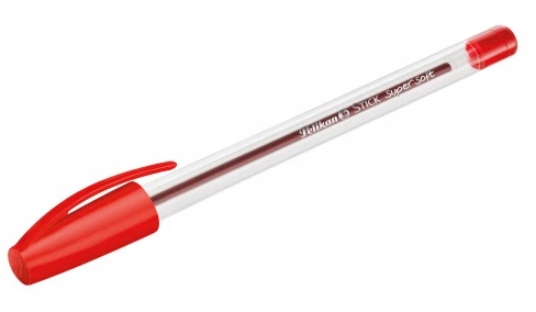 Rašiklis Pelikan Stick Super Soft K86, raudonas
