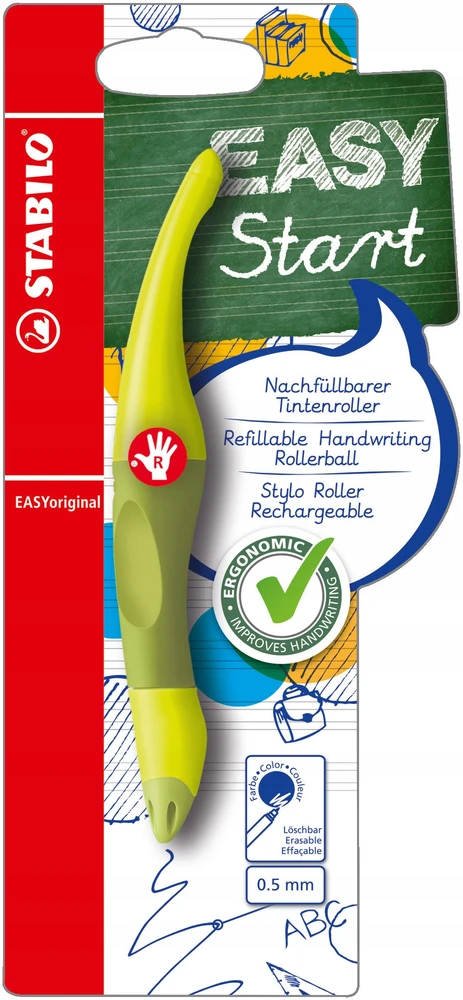 Rašiklis Stabilo EasyStart R, laimas-žalias