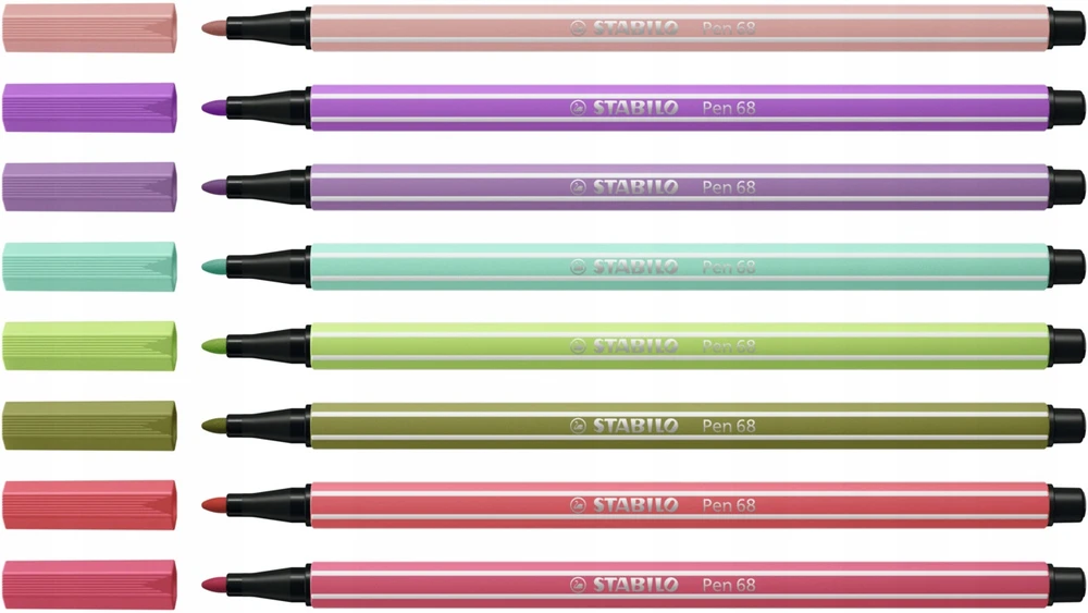 Rašiklis Stabilo Pen 68/60 slyvinis, 1 mm