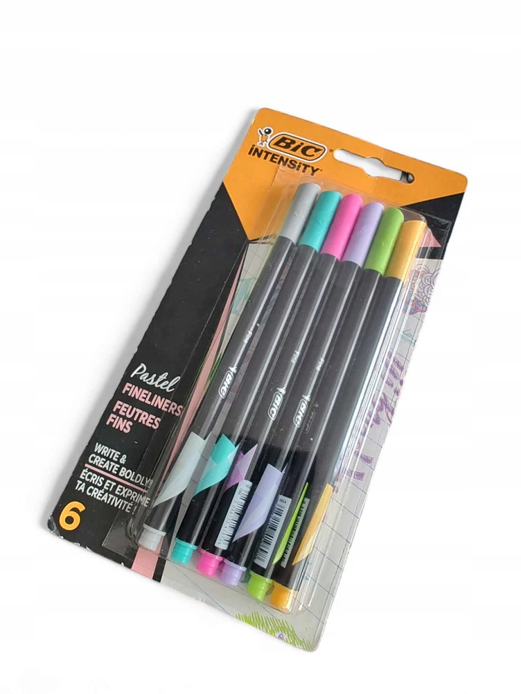 Bic Rašiklių rinkinys FineLiners Intensity Fine PASTEL 0.4 mm, 6 spalvų rinkinys 498334
