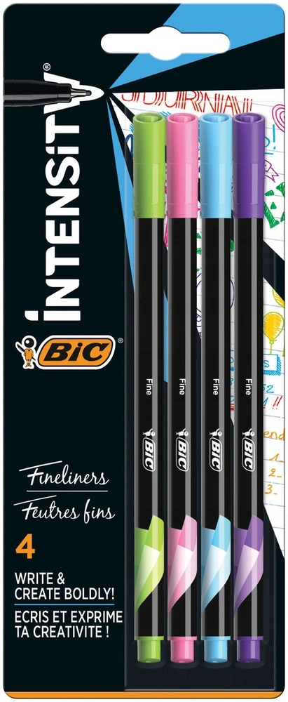 Bic Rašiklių rinkinys FineLiners Intensity Fine Fun Mix 4 spalvų rinkinys 449275