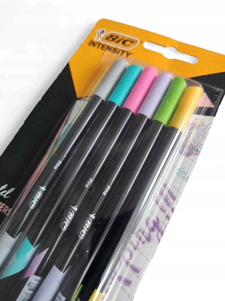 Bic Rašiklių rinkinys FineLiners Intensity Fine PASTEL 0.4 mm, 6 spalvų rinkinys 498334