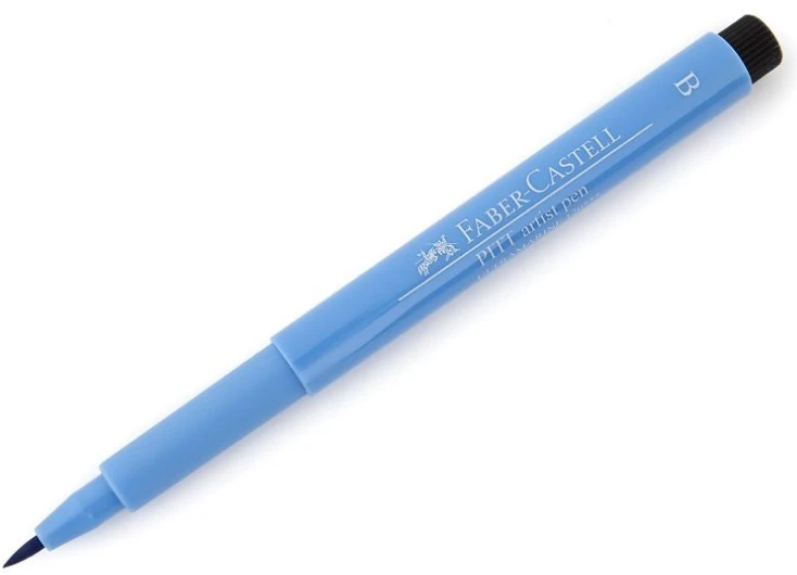 Faber-Castell Teptukinių rašiklių rinkinys Faber-Castel India ink PlTT, mėlynų spalvų, 6 vnt