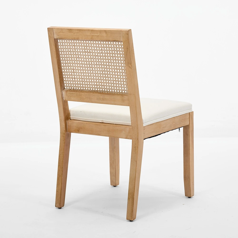 Rattan valgomojo kėdės, 2 vnt, kaimiško stiliaus