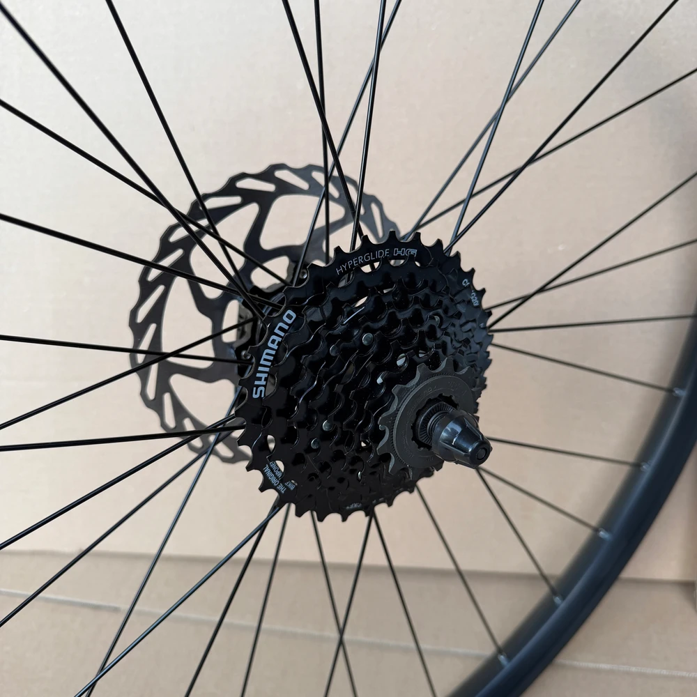 Ratų komplektas MTB MAVIC 29 colių priekinis galinis Shimano 9 greičių kasetinis diskas