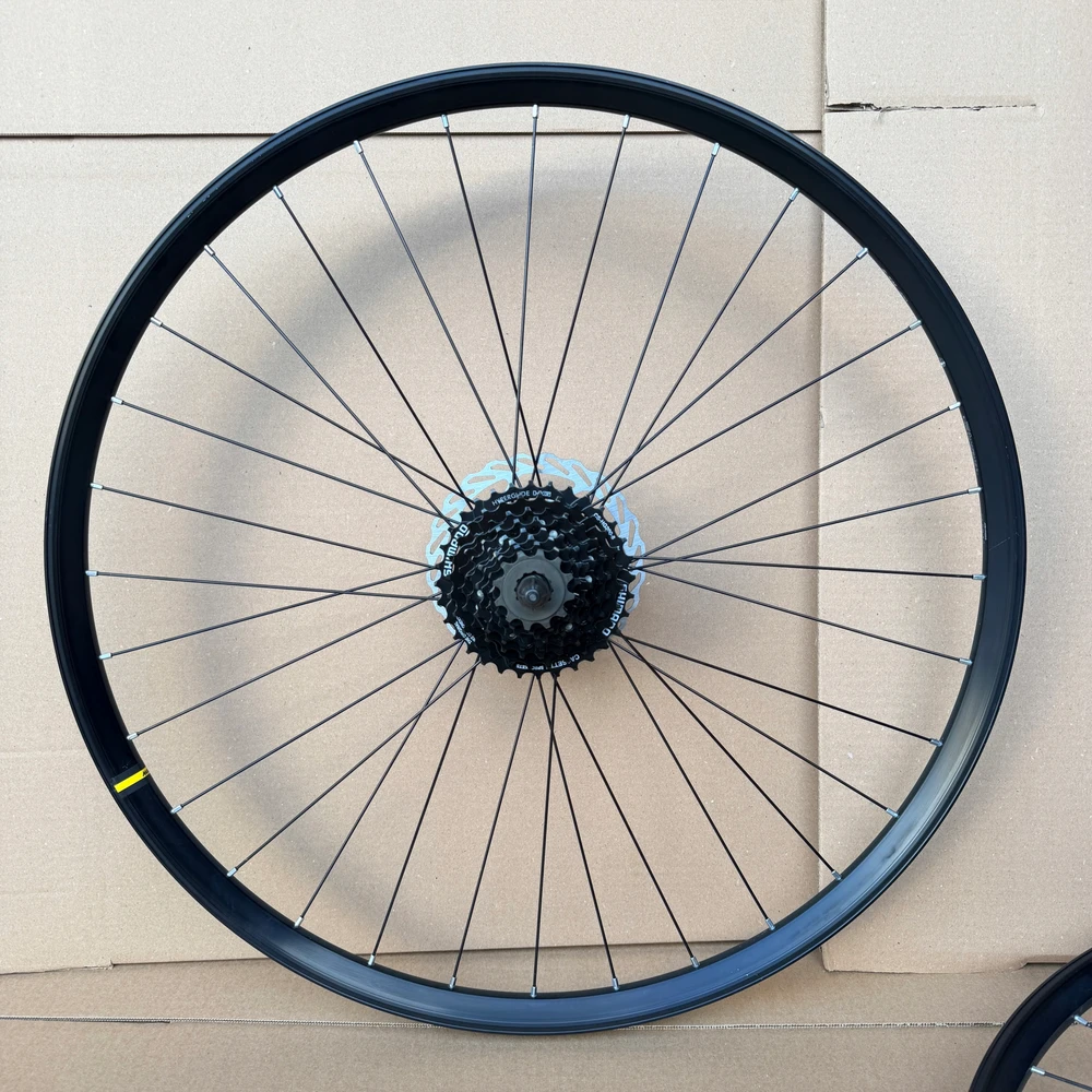 Ratų komplektas MTB MAVIC 29 colių priekinis galinis Shimano 9 greičių kasetinis diskas