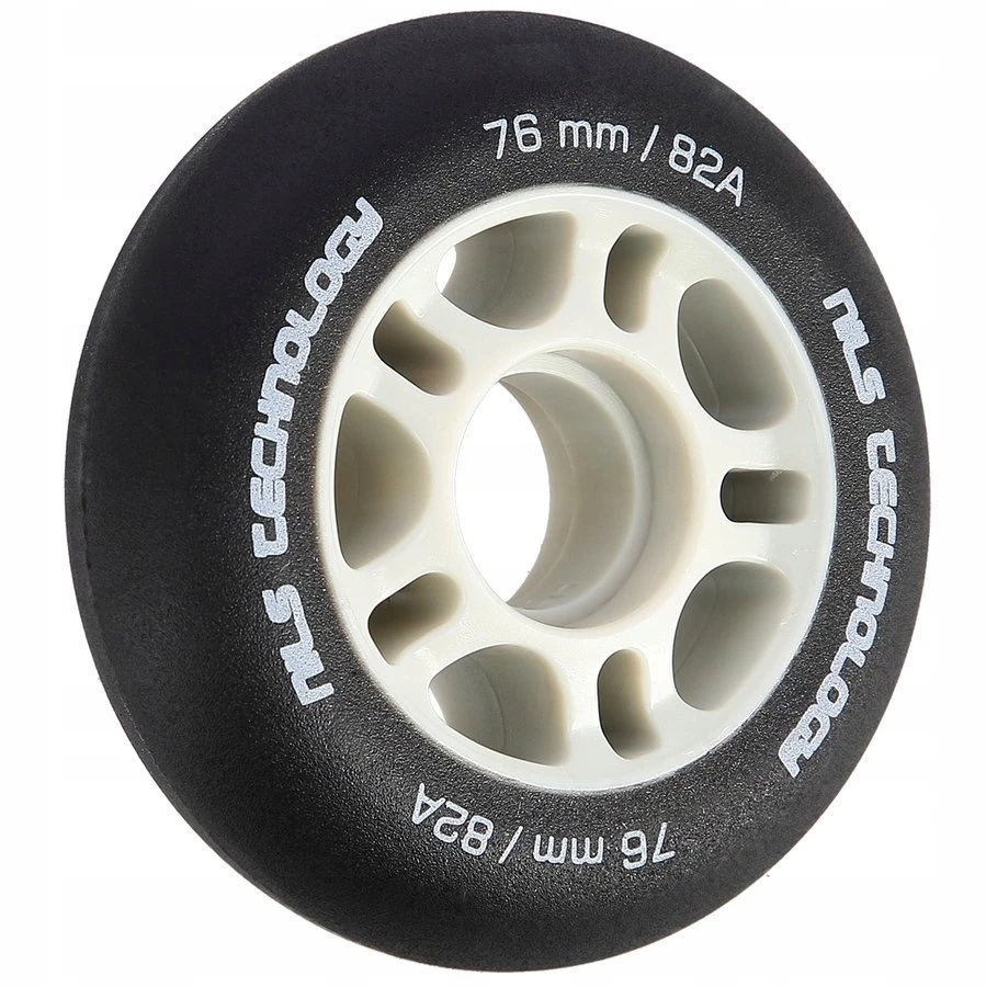 Ratukai riedučiams Nils Extreme 76x24 mm, 82A, juodi