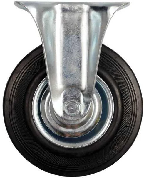 Ratukas VOREL D-75mm, 40kg, Guminis, Juodas