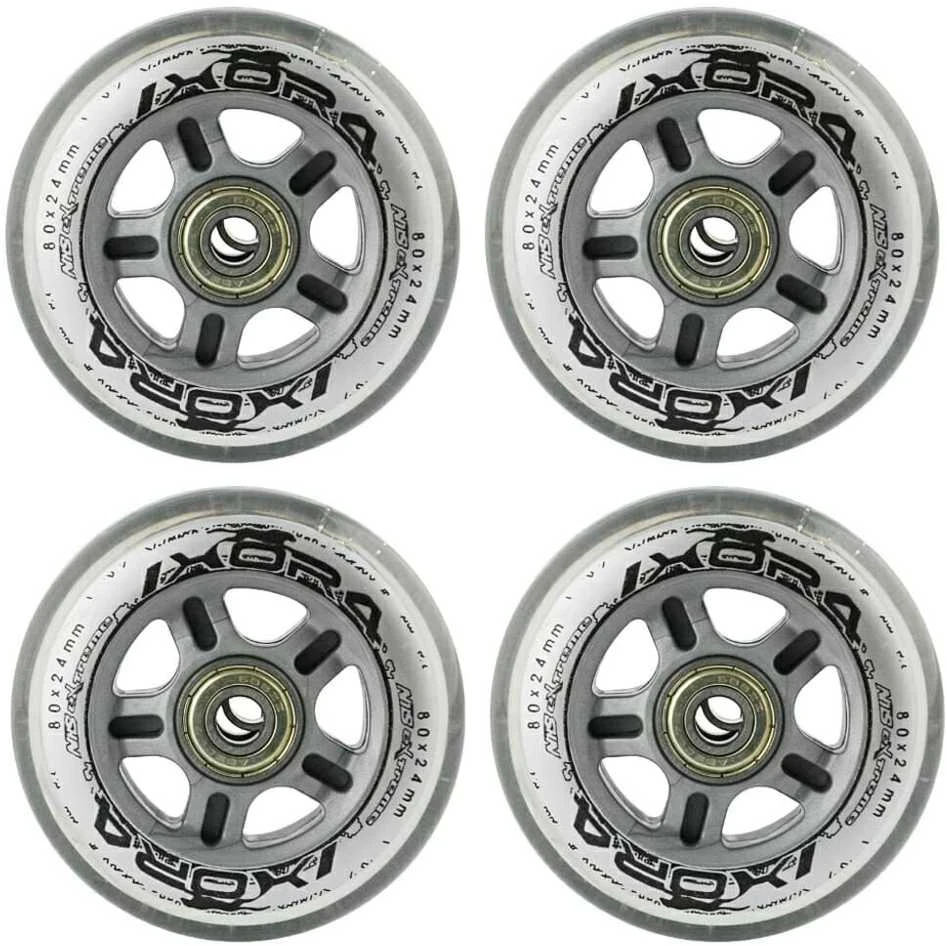 Ratukų ir guolių komplektas riedučiams 82A Nils Extreme 7x2.4cm