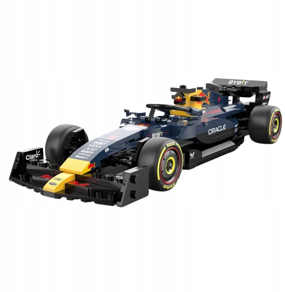 Raudona Bull F1 RB19 1:24 Rastar 92500 Konstravimo Rinkinys