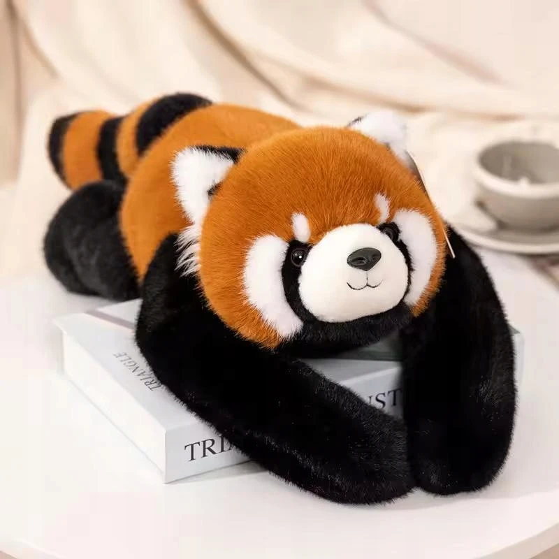 Raudonas Panda Mascot 60 cm XXL jutiminis svertas pliušinis minkštas žaislas