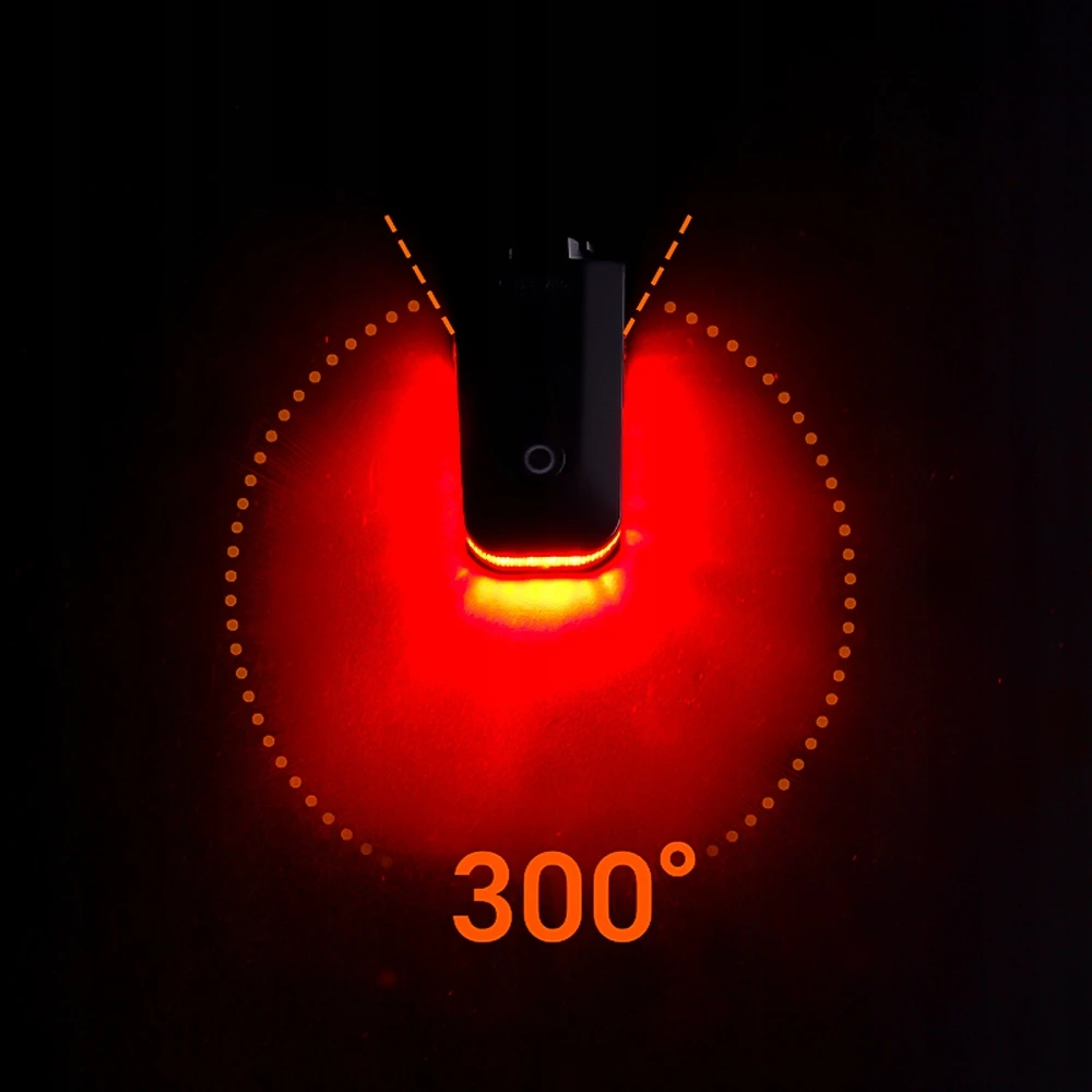 Ravemen CL01pro galinis įspėjamasis dviratis su sėdynės stulpeliu USB-C 200mAh 30lm