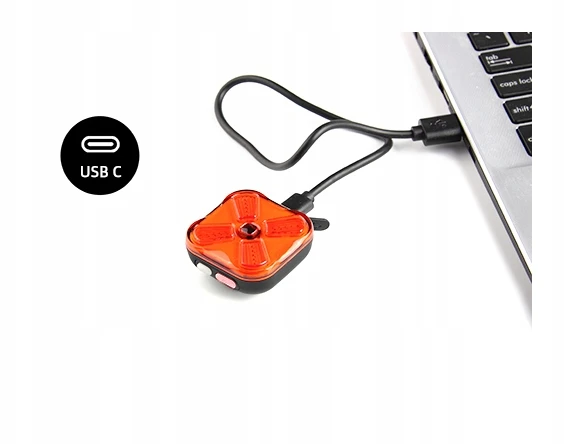 Ravemen CL06 Lampka Rowerowa Tylna Ostrzegawcza Na Sztycę USB-C 200mAh 50lm