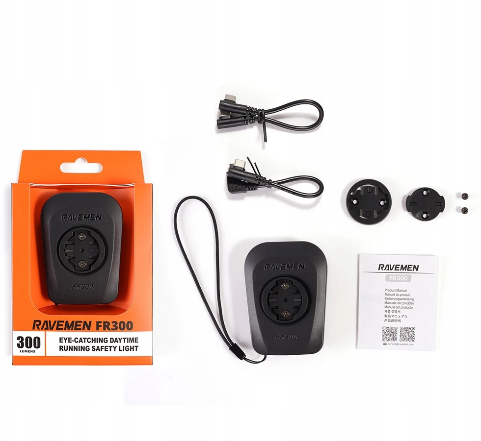Ravemen FR300 COB priekinis dviračio žibintas, skirtas dienos metu važiuoti USB-C 300lm