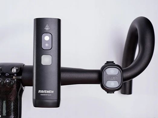 Ravemen K1800 LED dviračio lemputė 1800lm USB-C IPX6 5200mAh
